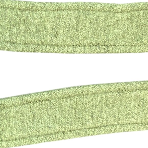 Elena Solano Boiled Wool Ruffle Wrap Jacket Green Cottagecore Artsy Lagenlook-L - Picture 14 of 14